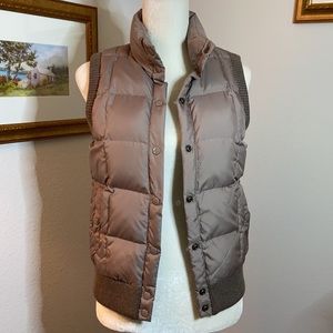 J Crew Taupe Down Vest
